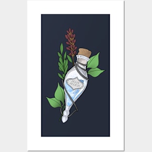 Luck in a Bottle - Blue Posters and Art